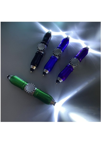 5 Adet Çin Bebek Parmak Ucu Gyro Kalem Spin Kalem Mavi Top Kalem LED Işık Kalem Renk Rastgele (Yurt Dışından)