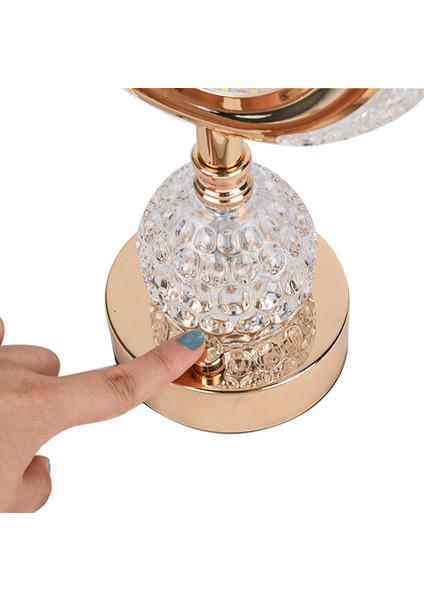 Fotoğraflı Kristal Ledli Masa Lambası - 20X34CM