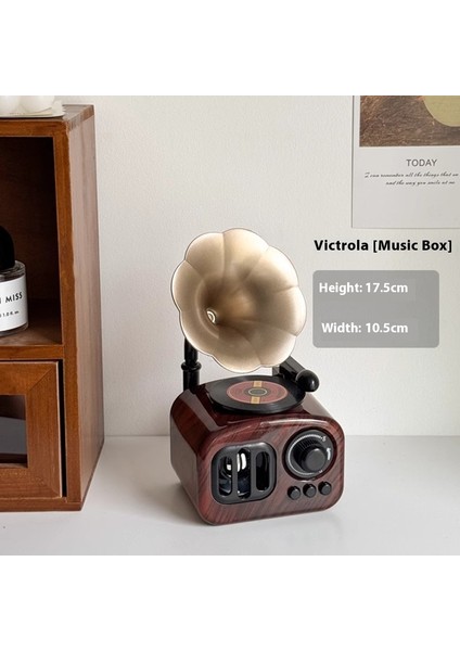 Süs Masaüstü Müzik Kutusu Oturma Odası Giriş Ev Nostaljik Süslemeler (Yurt Dışından)