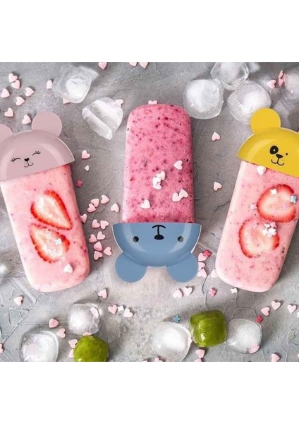 Tamarınd® 4'lü Kolay Şekillendirici Sevimli Çocuk Meybuz & Dondurma Kalıbı AP-9179 fırsatları
