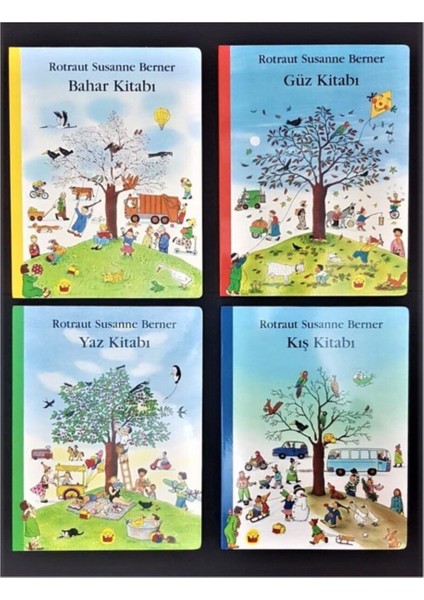 Kuraldışı Yayıncılık Kış-Bahar-Yaz-Güz-Kitabı Dört Mevsim Seti 4 Kitap EBAT:26X34 0-6 Yaş Gurubu