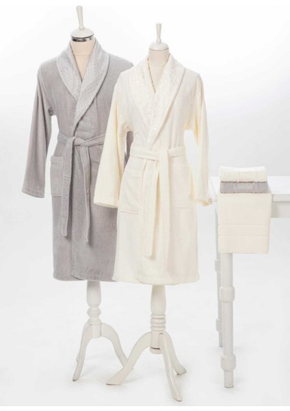 Camellıa Gri-Krem Happy Set