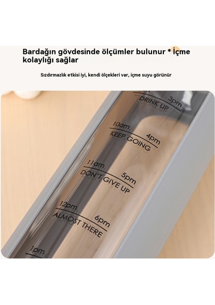 Taşınabilir Kapak Yüksek Borosilikat Tek Katmanlı Ölçek Silikon Kapak Bambu Kapak Spor Su Bardağı (Yurt Dışından) modelleri