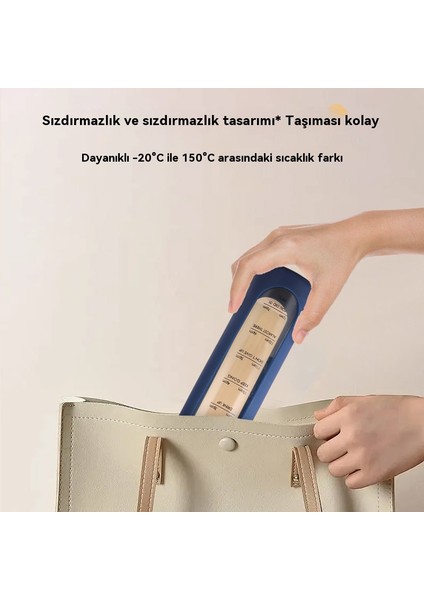 Taşınabilir Kapak Yüksek Borosilikat Tek Katmanlı Ölçek Silikon Kapak Bambu Kapak Spor Su Bardağı (Yurt Dışından) fırsatları