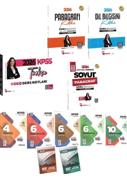 Hocakafası 2026 Kpss Türkçe Video Ders Notları+Paragrafı + Dil Bilgisi Kafala Soyut Soru Bankası+7'li Deneme