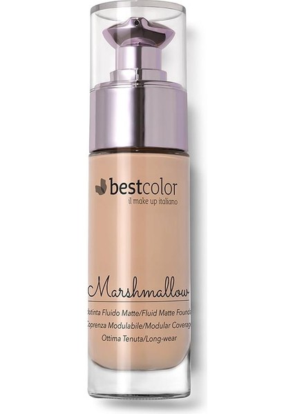 Fuild Matte Marshmallow A02 Krem Karamel Ton Likit Fondöten