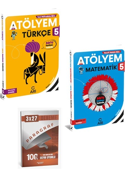 Arı 2026 5. Sınıf Türkçe+Matematik Akıllı Atölyem Seti+Anla Kazan Paragraf