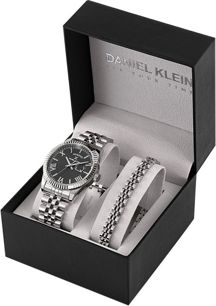 DKE.1.10887-2 Çelik Kasa Çelik Kordon 3 Atm Suya Dayanıklı Metalik Renk Erkek Kol Saati