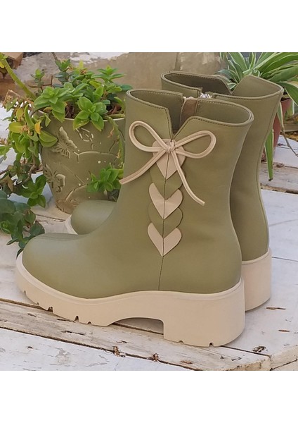 Nish N24120 Combincolor Kadın Hakiki Deri Günlük Bot