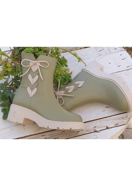 Nish N24120 Combincolor Kadın Hakiki Deri Günlük Bot