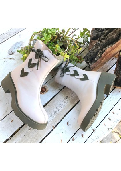 Nish N24120 Combincolor Kadın Deri Günlük Bot