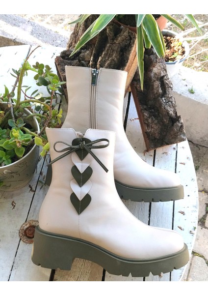 Nish N24120 Combincolor Kadın Deri Günlük Bot