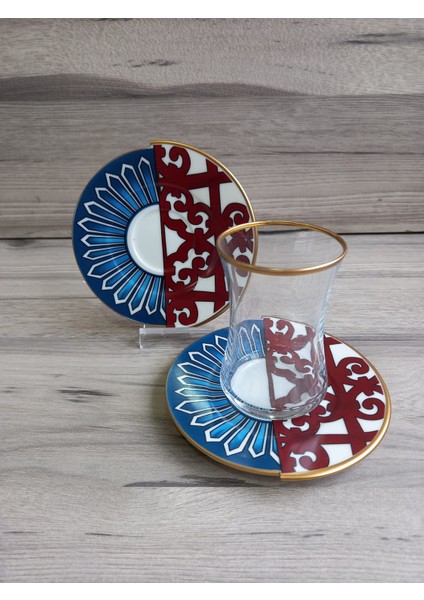 12 Parça 6 Kişilik Çay Seti Takımı Olivia Serisi