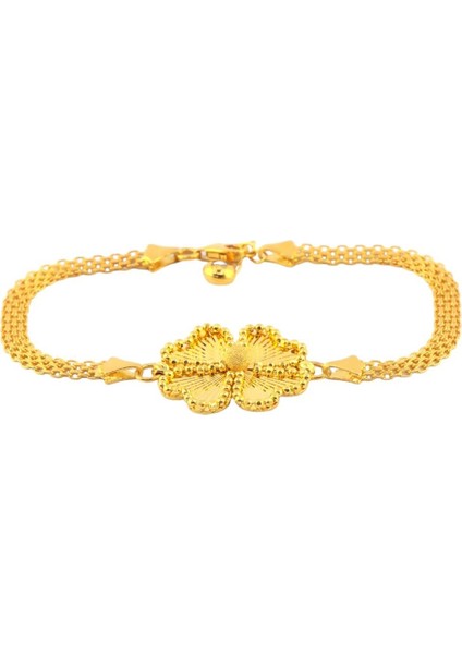 14 Ayar Altın Tasarım Bileklik - 0180905