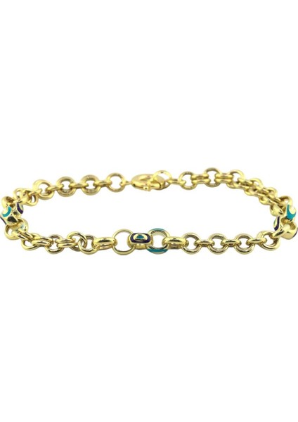 14 Ayar Altın Tasarım Bileklik - 0184039