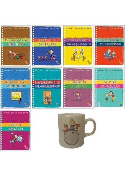 Çıtır Çıtır Felsefe Set 4 - 9 Kitap + Küçük Prens Kupa