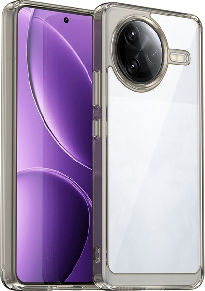 Xiaomi Poco F7 Ultra 5g/redmi K80 Pro 5g Kılıf Tpu+Akrilik Koruyucu Şeffaf Telefon Kılıfı-Şeffaf Gri (Yurt Dışından)