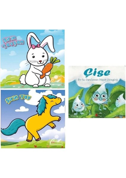 Set Şirin Tavşan - Şirin Tay - (Çise Kitabı Hediye)