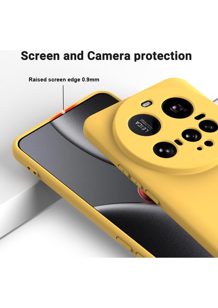 Xiaomi 15 Ultra Sıvı Silikon Kılıf Telefon Arka Kapağı El Kayışı Ile-Sarı (Yurt Dışından) fırsatları