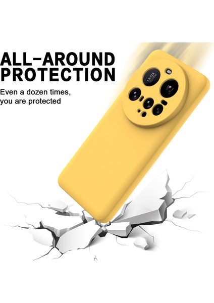 Xiaomi 15 Ultra Sıvı Silikon Kılıf Telefon Arka Kapağı El Kayışı Ile-Sarı (Yurt Dışından) indirimleri