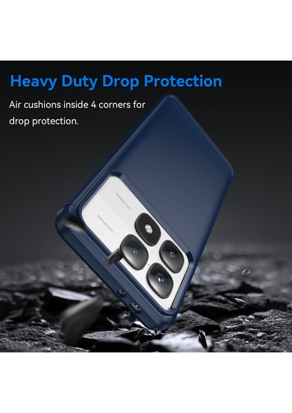 Xiaomi 14T Pro Kılıfı Karbon Fiber Doku Tpu Fırçalanmış Telefon Kılıfı-Mavi (Yurt Dışından) fırsatları
