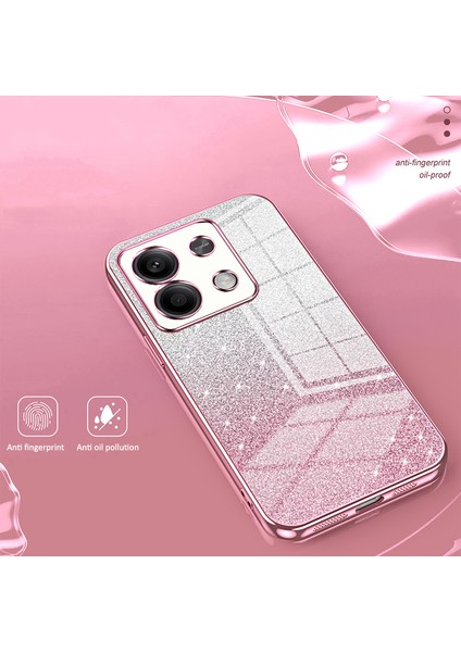 Xiaomi Redmi Note 13 5g Glitter Tasarım Tpu Kapak Hassas Kesim Cep Telefonu Kılıfı-Pembe (Yurt Dışından) modelleri