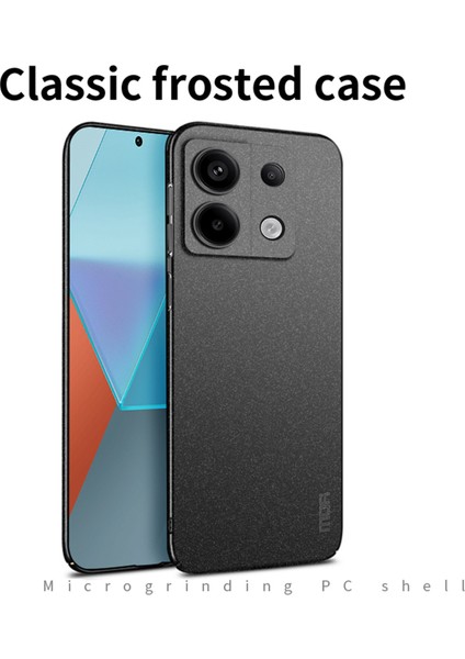 Mofı Shield Mat Serisi Xiaomi Redmi Note 13 Pro 4g/poco M6 Pro 4g Kılıf Sert Pc Telefon Kılıfı-Siyah (Yurt Dışından) fiyatları