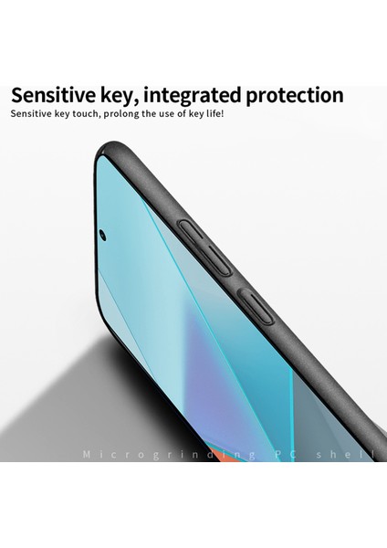 Mofı Shield Mat Serisi Xiaomi Redmi Note 13 Pro 4g/poco M6 Pro 4g Kılıf Sert Pc Telefon Kılıfı-Siyah (Yurt Dışından) modelleri