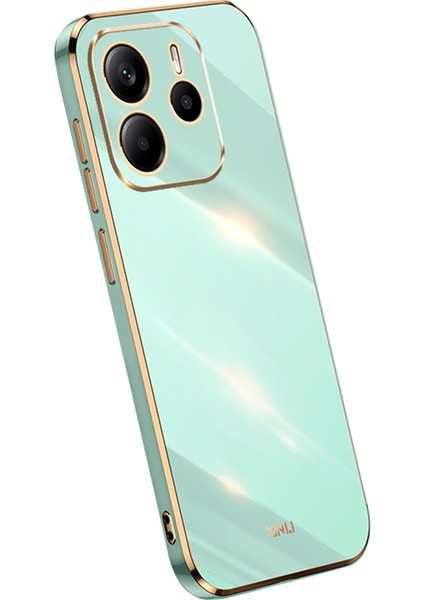 Xınlı Xiaomi Redmi Note 14 5g Kılıf Tpu Telefon Kılıfı Galvanik Çerçeveli-Camgöbeği (Yurt Dışından)