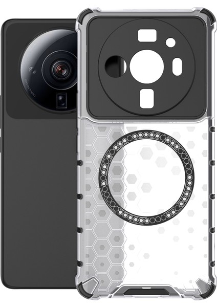 Xiaomi 12S Ultra 5g Manyetik Kılıf Darbeye Dayanıklı Petek Tpu+Pc Telefon Kılıfı-Şeffaf (Yurt Dışından) fiyatları