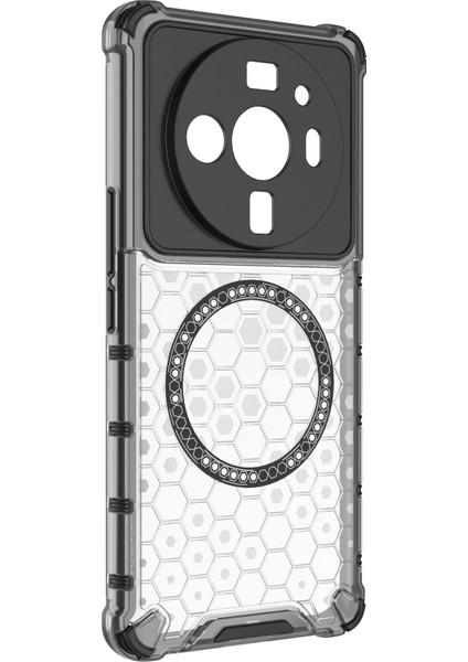 Xiaomi 12S Ultra 5g Manyetik Kılıf Darbeye Dayanıklı Petek Tpu+Pc Telefon Kılıfı-Şeffaf (Yurt Dışından) modelleri