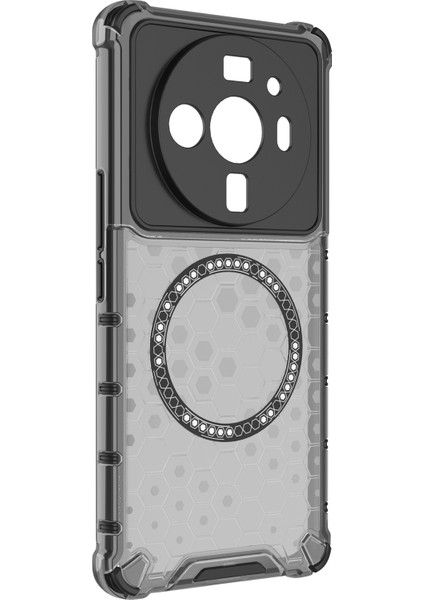 Xiaomi 12S Ultra 5g Manyetik Kılıf Darbeye Dayanıklı Petek Tpu+Pc Telefon Kılıfı-Gri (Yurt Dışından) modelleri