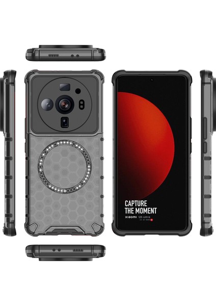 Xiaomi 12S Ultra 5g Manyetik Kılıf Darbeye Dayanıklı Petek Tpu+Pc Telefon Kılıfı-Gri (Yurt Dışından) fırsatları