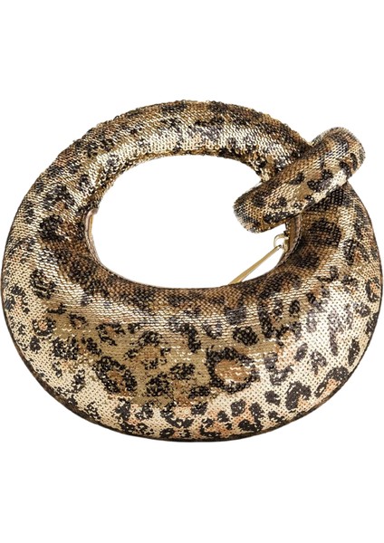 Jw Peı Leopar Abacus Metalik Pullu Mini Üst Saplı Çanta fiyatları