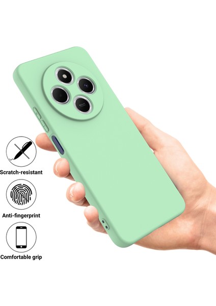 Xiaomi Poco C75 4g/redmi 14R 5G/14C 4g/a4 5g Kılıf Sıvı Silikon Çizilmez Telefon Kılıfı El Kayışı Ile-Yeşil (Yurt Dışından) fiyatları