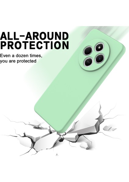 Xiaomi Poco C75 4g/redmi 14R 5G/14C 4g/a4 5g Kılıf Sıvı Silikon Çizilmez Telefon Kılıfı El Kayışı Ile-Yeşil (Yurt Dışından) fırsatları