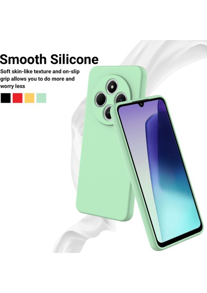 Xiaomi Poco C75 4g/redmi 14R 5G/14C 4g/a4 5g Kılıf Sıvı Silikon Çizilmez Telefon Kılıfı El Kayışı Ile-Yeşil (Yurt Dışından) indirimleri
