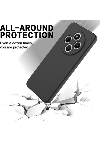 Xiaomi Poco C75 4g/redmi 14R 5G/14C 4g/a4 5g Kılıf Sıvı Silikon Çizilmez Telefon Kılıfı El Kayışı Ile-Siyah (Yurt Dışından) fırsatları