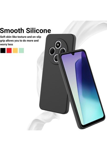 Xiaomi Poco C75 4g/redmi 14R 5G/14C 4g/a4 5g Kılıf Sıvı Silikon Çizilmez Telefon Kılıfı El Kayışı Ile-Siyah (Yurt Dışından) indirimleri