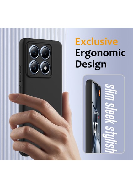 Xiaomi 14T Pro Kılıfı Magsafe Anti-Düşme Sıvı Silikon Telefon Kılıfı ile Uyumlu-Siyah (Yurt Dışından) fırsatları