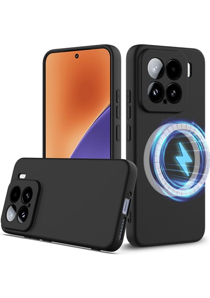 Xiaomi 15 Kılıfı Magsafe Sıvı Silikon Telefon Kılıfı ile Uyumludur Askılı-Siyah (Yurt Dışından) fiyatları