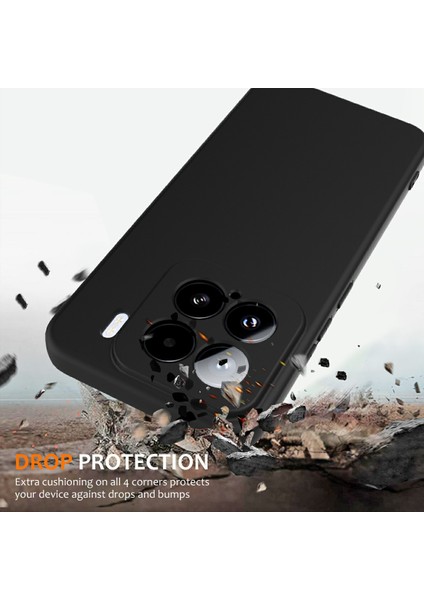 Xiaomi 15 Kılıfı Magsafe Sıvı Silikon Telefon Kılıfı ile Uyumludur Askılı-Siyah (Yurt Dışından) modelleri