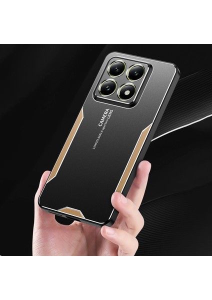 Xiaomi 14T Pro Telefon Kılıfı Alüminyum Alaşımlı Tpu Pc Arka Kapak-Altın (Yurt Dışından) modelleri