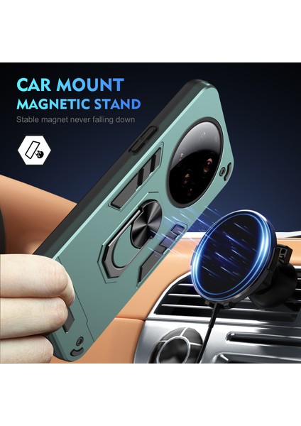 Xiaomi 15 Ultra Kılıf Pc+Tpu Drop Defend Telefon Kılıfı Halkalı Ayaklık-Yeşil (Yurt Dışından) fiyatları