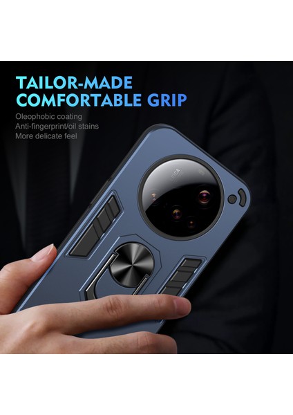 Xiaomi 15 Ultra Kılıf Pc+Tpu Drop Defend Telefon Kılıfı Halkalı Ayaklık-Mavi (Yurt Dışından) fırsatları