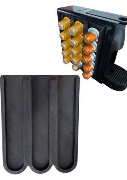 Nespresso Kapsül Tutucu – Makine Yanı & Duvar Montajlı – 15 Kapsül Kapasiteli Düzenleyici Uyumlu