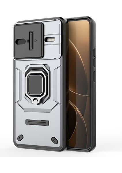 Xiaomi Poco F7 Ultra 5g/redmi K80 Pro 5g Kılıf Pc+Tpu Kickstand Telefon Koruyucu Lens Kapağı Ile-Gri (Yurt Dışından) fırsatları