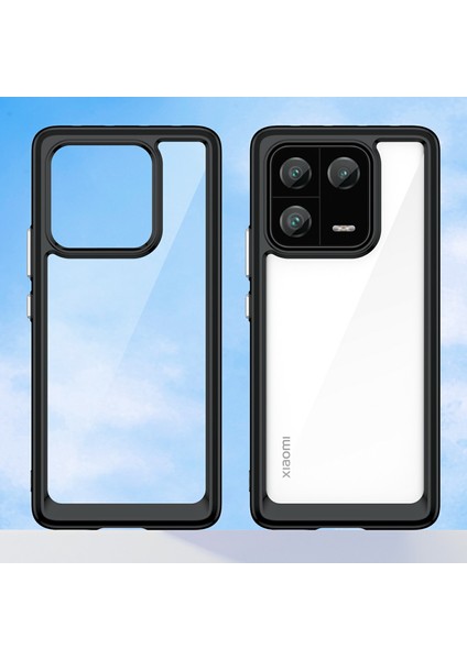 Xiaomi 13 Pro 5g Kılıf Tpu+Akrilik Koruyucu Şeffaf Telefon Kılıfı-Siyah (Yurt Dışından) fiyatları