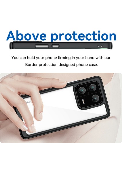 Xiaomi 13 Pro 5g Kılıf Tpu+Akrilik Koruyucu Şeffaf Telefon Kılıfı-Siyah (Yurt Dışından) indirimleri