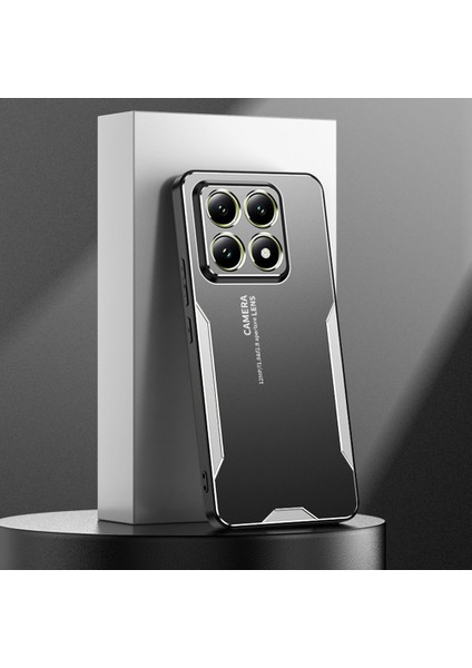 Xiaomi 14T Pro Telefon Kılıfı Alüminyum Alaşımlı Tpu Pc Arka Kapak-Gümüş (Yurt Dışından) indirimleri